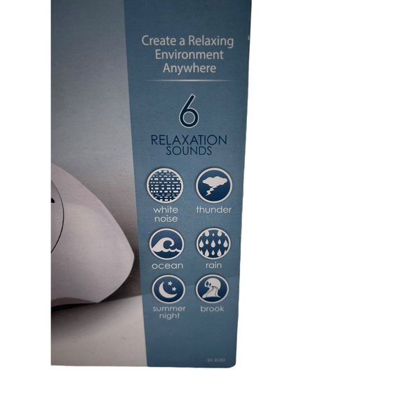 Homedics SS 2020 Sleep Solutions Portable Sound Machine 6 Sounds New in Box - Picture 2 of 4